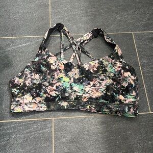 Floral energy  sports bra